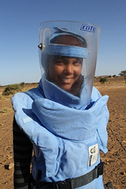 AOAV's Clearance Operator Mariem Zaid, in Western Sahara